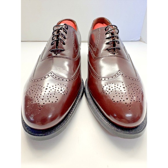 Bostonian Mens 9.5 C/A Made In The USA Leather Wingtip Oxfords Oxblood Color‎ main image 5